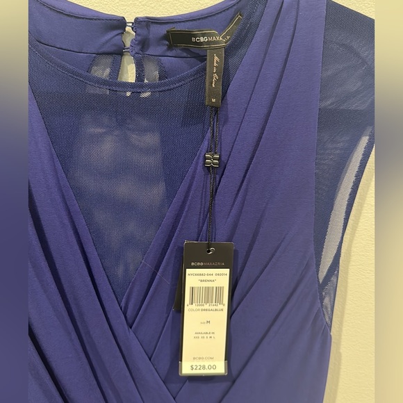 BCBG DRESS VIBRANT DARK BLUE SIZE M - Picture 3 of 4